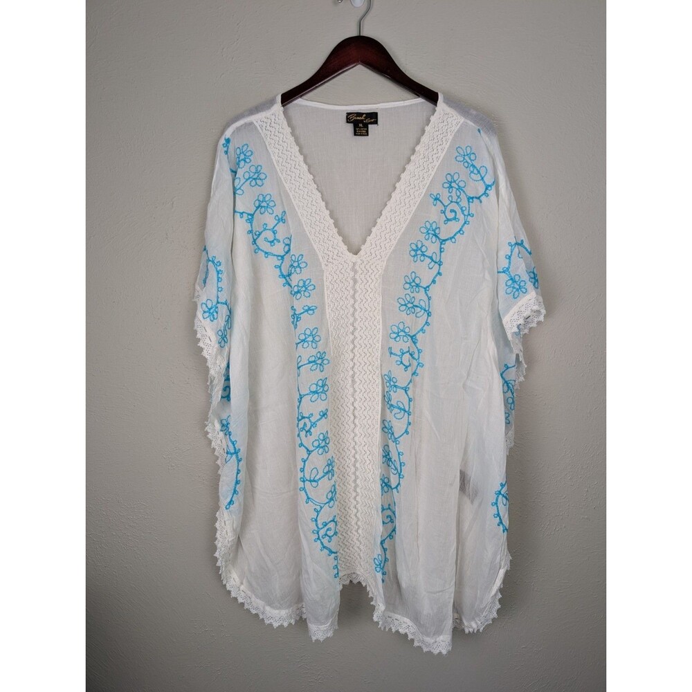 Beach by Exist Cotton Embroidered Kimono Cover Up - Picture 2 of 11